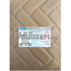 Spain fake residence card photoshop template PSD, scan and photo-realistic look