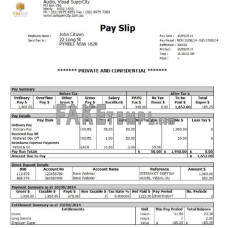 AUSTRALIA AUDIO Visual SuperCity fake payslip Word and PDF template