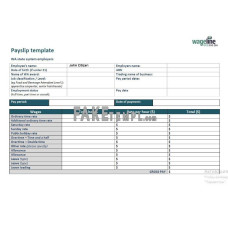 AUSTRALIA WAGELINE fake payslip Word and PDF template