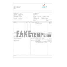 Adapt Id Group fake pay stub Word and PDF template