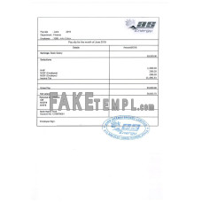 KENYA AINU Shamsi Energy Limited fake payslip Word and PDF template