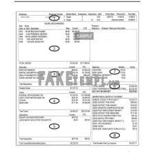 Long Beach Unified School district employee fake pay stub Word and PDF template