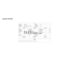 Medical leave fake pay stub Word and PDF template