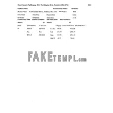 ROYAL COUTURE NAIL LOUNGE fake pay stub Word and PDF template