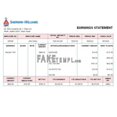 UAE Sherwin-Williams Paints paint fake manufacturing company Word and PDF template