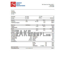 USA American Axle fake manufacturing company Word and PDF template