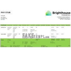 USA Brighthouse Financial fake financial company Word and PDF template