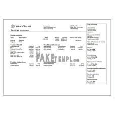 USA IT consulting fake employee sheet Word and PDF template