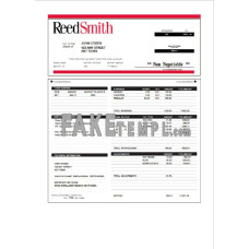 USA Reed Smith LLP law company fake Word and PDF template