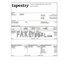 USA Apparel fake company fake employee sheet  Word and PDF template