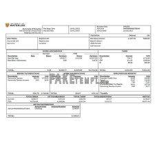 USA educational company fake employee sheet  Word and PDF template