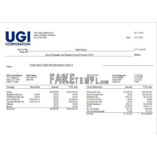 USA energy company fake employee sheet  Word and PDF template