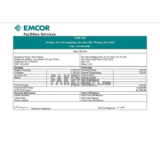 USA engineering company fake employee sheet  Word and PDF template