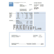 USA financial company fake employee sheet  Word and PDF template, version 4