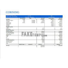 USA fake manufacturing company fake employee sheet  Word and PDF template