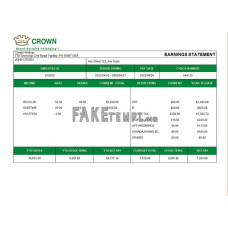 USA packaging company fake employee sheet  Word and PDF template