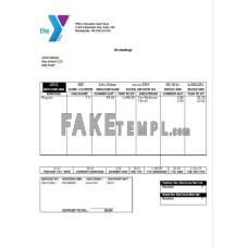 USA social service company fake employee sheet  Word and PDF template