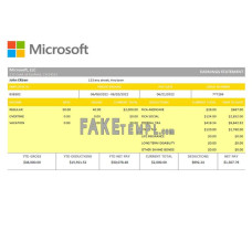 USA technologies company fake employee sheet  Word and PDF template