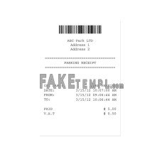 ABC PARK(PARKING) LTD  fake payment check photoshop template PSD