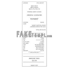 AGENCY fake payment receipt photoshop template PSD