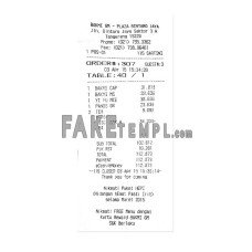 BAKMI GM PLAZA fake payment receipt photoshop template PSD