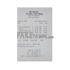 BERQ HOTEL fake payment receipt photoshop template PSD