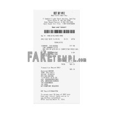 Best Buy fake payment receipt photoshop template PSD