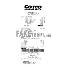 COTCO WHOLESALE fake payment receipt photoshop template PSD