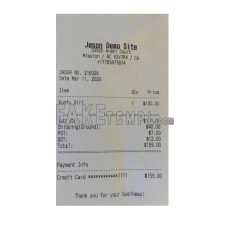 JASON DEMO SITE fake payment receipt photoshop template PSD