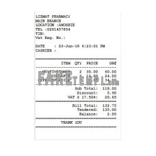 LIZMAT PHARMACY fake payment receipt photoshop template PSD