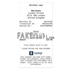 MARIANNA  fake payment check photoshop template PSD