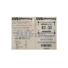 PHARMACY fake payment receipt photoshop template PSD, version 2