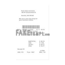 SHIPPING STORE fake payment receipt photoshop template PSD