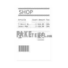 SHOP  fake payment check photoshop template PSD