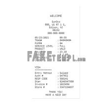 SUN0CO fake payment receipt photoshop template PSD