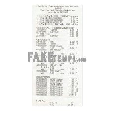 THE MEIJER TEAM fake payment receipt photoshop template PSD