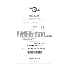 TYRES SHOP fake payment receipt photoshop template PSD