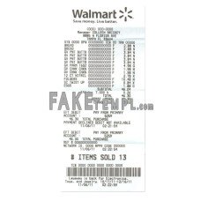 Walmart  fake payment check photoshop template PSD, version 2